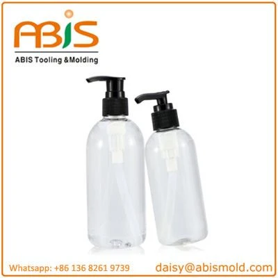 Round Plastic Shampoo Bottle